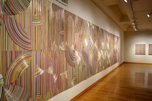 水引きで表現する神秘の世界僧侶の風間天心さん個展