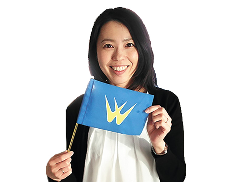 事務局　寒河江紗希さん<br /><br />
役場の保健福祉課に勤務する三姉弟のママ。「このイベントを皮切りに、ママのためのコワーキングスペースを作っていきたいと思います」