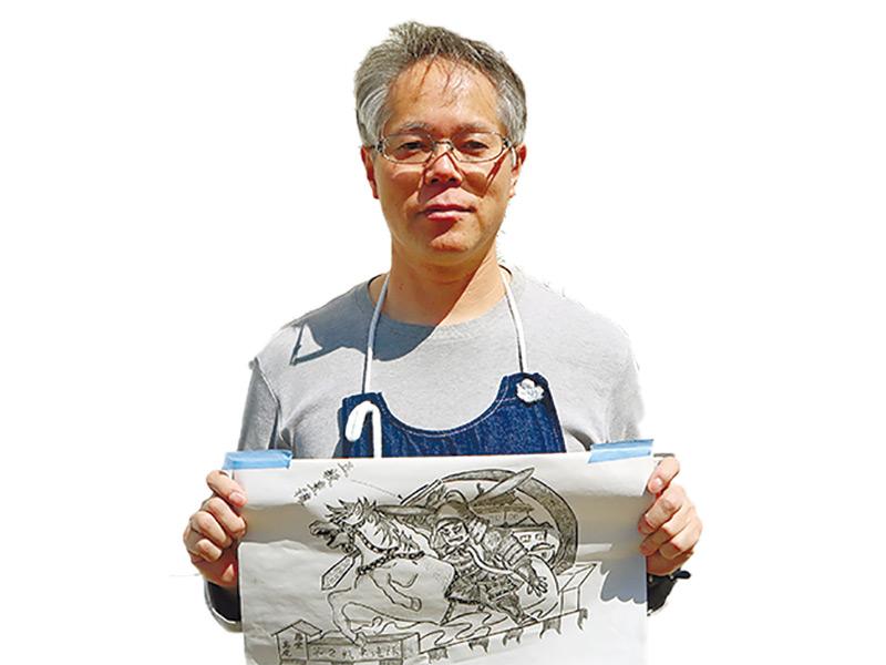 上富良野町商工会　船ケ山辰美さん<br /><br />
今年から行灯づくりを引き継ぎました。現在は、姉妹都市の三重県津市ゆかりの「藤堂高虎」を制作中。「郷土芸能資料館で作業していますので見に来てね」