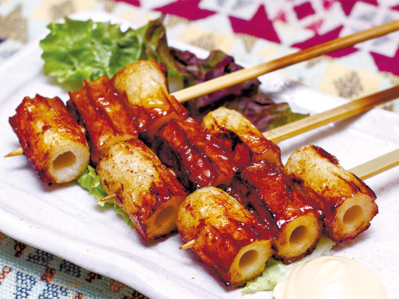 必ずしも串刺しにする必要はないけど、呑み会の時なんかは食べやすくて楽しいかと。