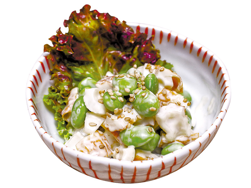 便利な冷凍枝豆を活用して、手軽に一品。