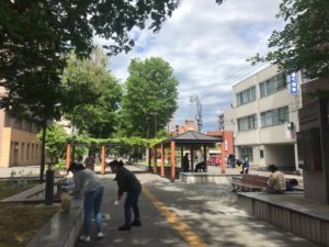 心地よい空間を目指して7条緑道に植樹しよう