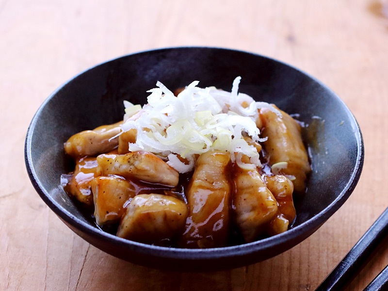 野菜も使った本気の酢豚じゃなく、さっと出せる酢豚(のようなもの)。<br /><br />
ツマミを添えたい急場しのぎに。