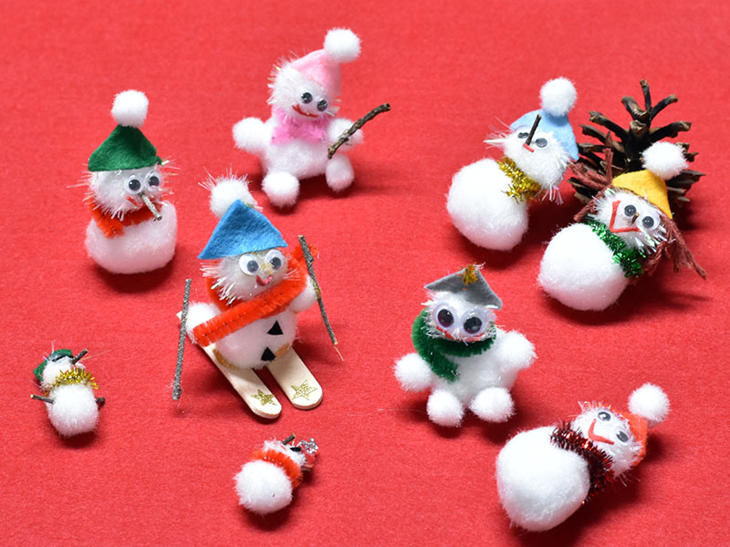 かわいいもの好きの米田さんのお手製ゆきだるま