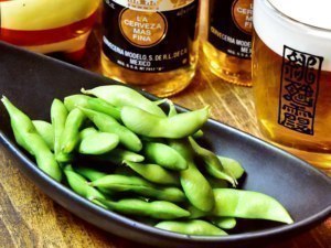 ビールとの相性が抜群緋甦霞のお通し・茶豆
