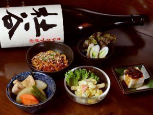 毎回5品以上がつく一花の日替わりお通し