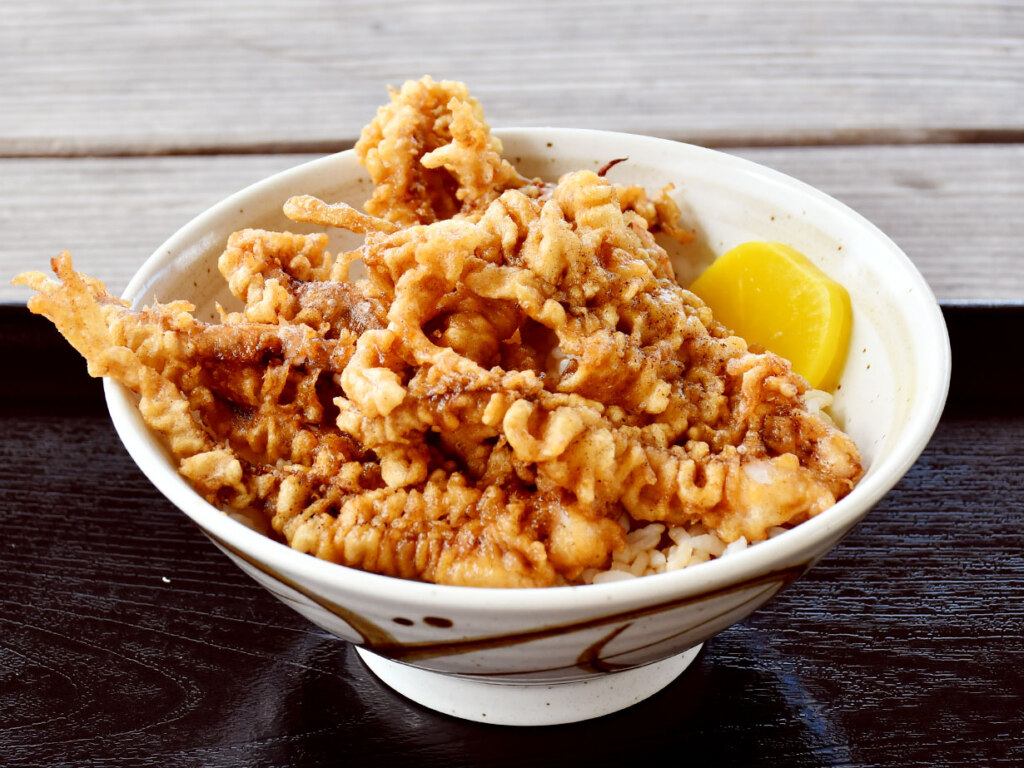 ゲソ丼や、ゲソカレーにたっぷりトッピングします