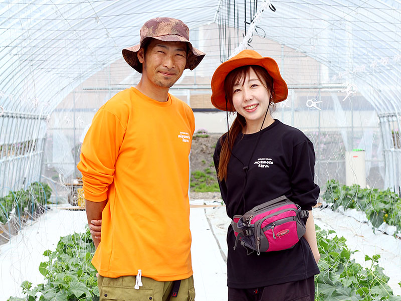 元自衛官だった2人は、家族との時間を大切にしたいと鷹栖町での研修を経て就農。食育イベントや子供食堂への野菜提供にも熱心です