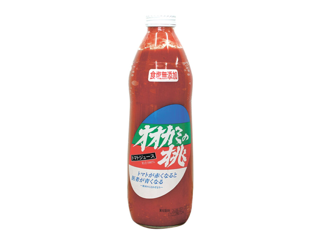 オオカミの桃トマトジュース(1,000ml)1,404円 ※無塩・有塩の2種