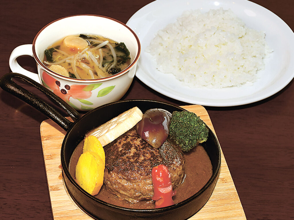 デミグラスハンバーグ定食(ライスとみそ汁付き)<br /><br />
150g/1,000円、200g/1,150円