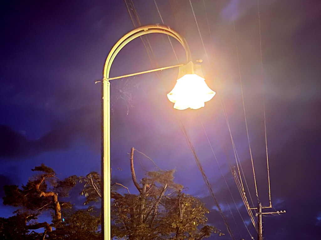 義経公園沿い、コミュニティセンター横