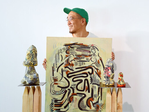 イラストレーターの上田走さん10月27日まで個展「マグレ」