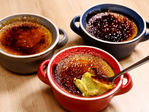 アスパラのクリームブリュレ