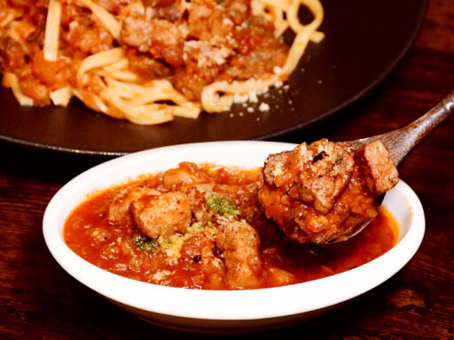 角切り肉の万能ボロネーゼソース