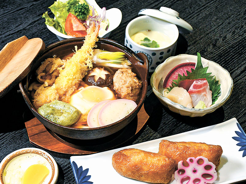 大海老天鍋焼きうどん御膳 1,480円