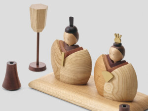 現代に映える木製ひな人形クラフトメーカーが新作発売