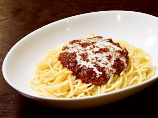 ミートソースパスタ