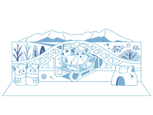 ポケモンたちが遊びに来る笑顔はじける旭川冬まつり