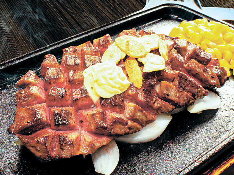 牛タンステーキ180g 2,662円 ※ランチは乱切りで提供
