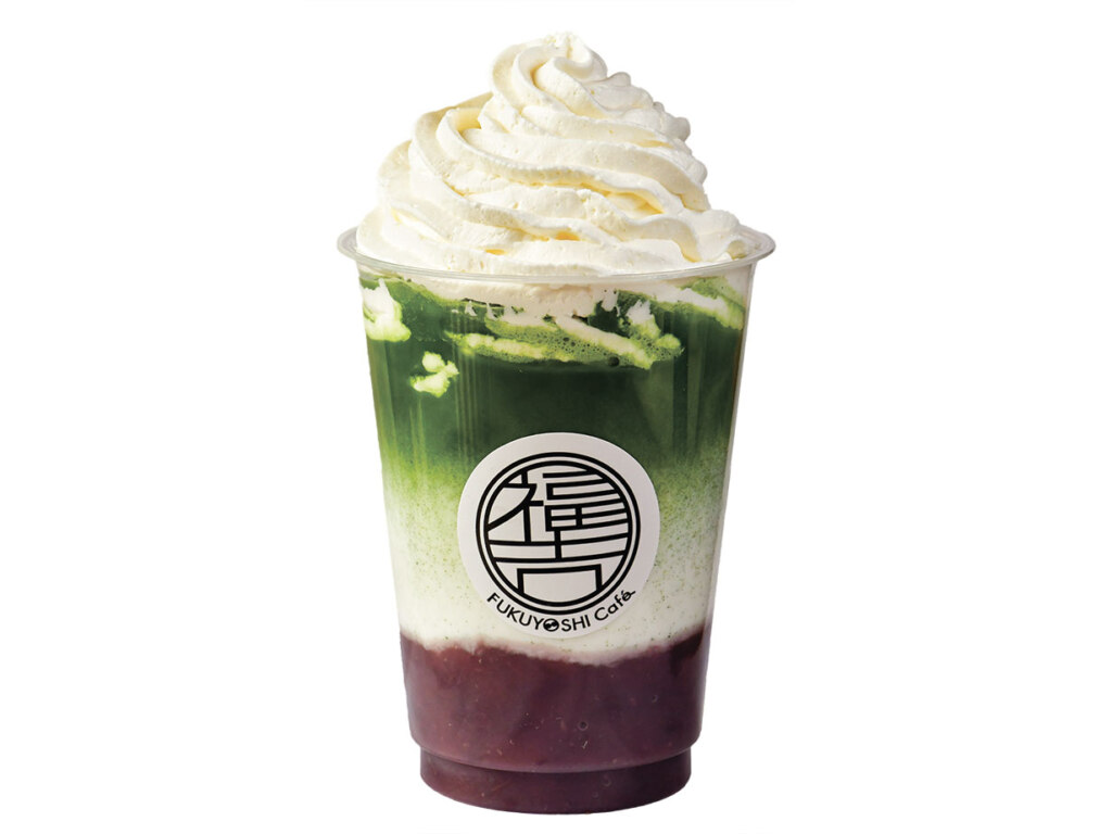 層がきれいな福吉ラテとどうぞ♡