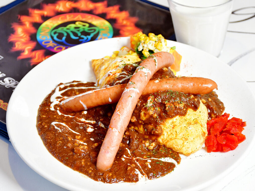 ロングシャウエッセンカレー 1480円<br /><br />
(温野菜&プレーン ラッシーハーフ付き)