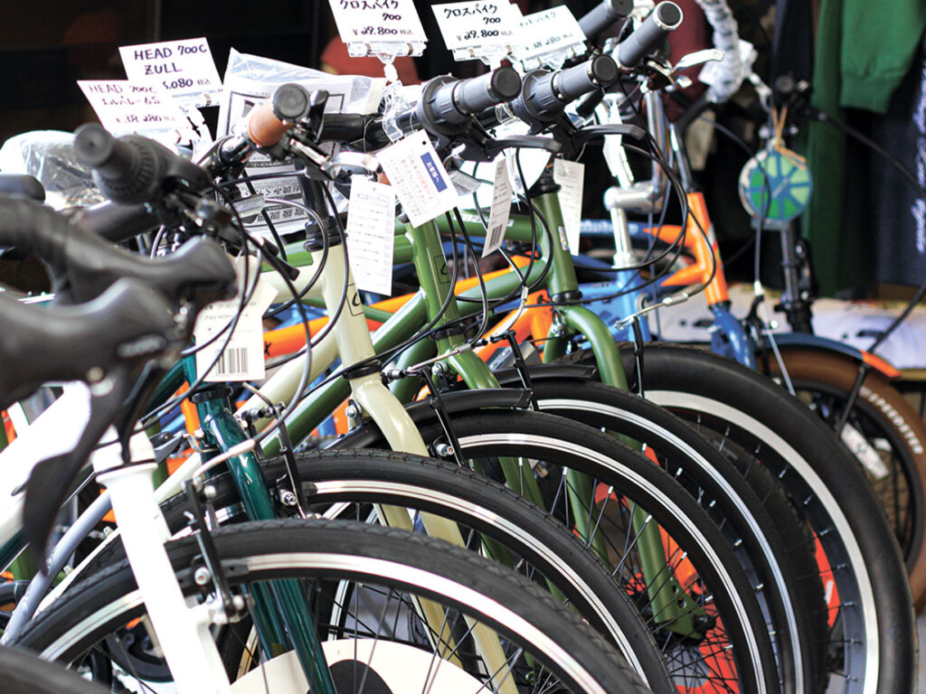個性が光る自転車を、じっくり選べます