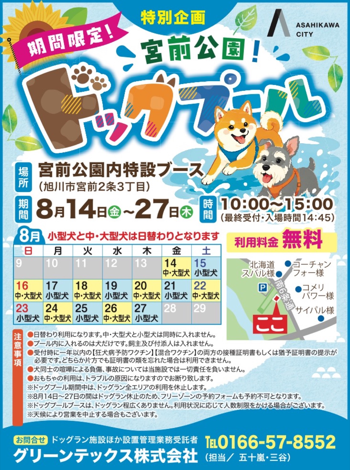宮前公園！ドックプール