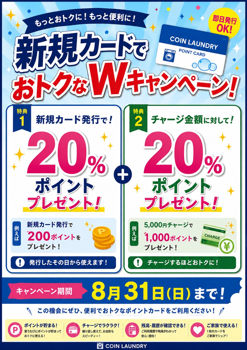カードポイントWアップキャンペーン