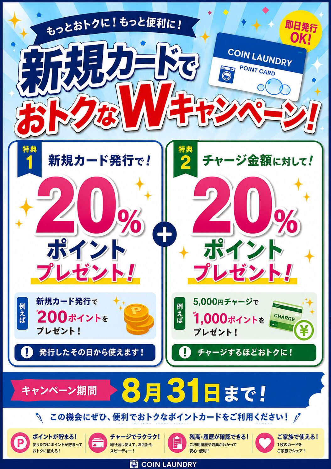 カードポイントWアップキャンペーン