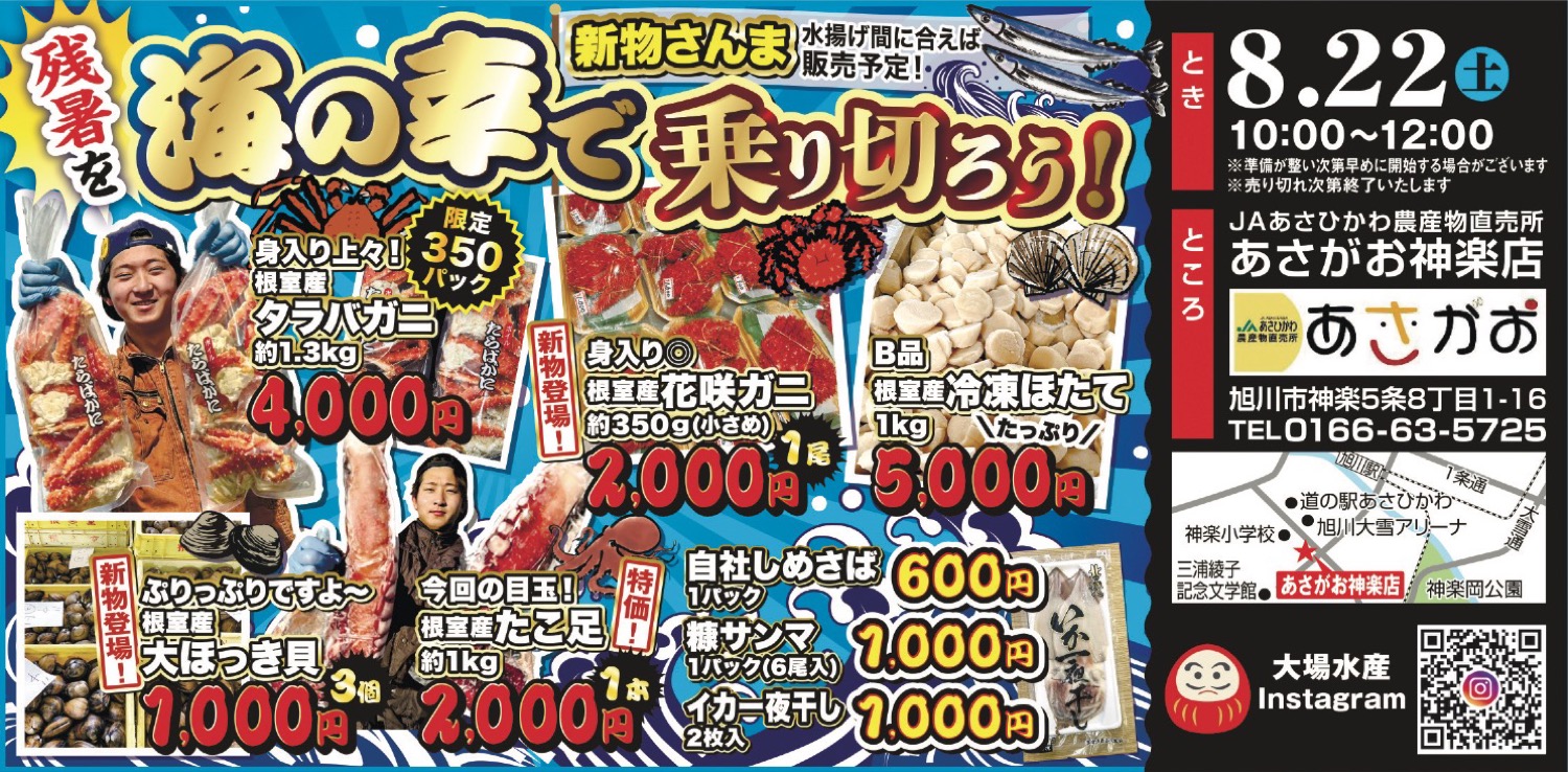 残暑を海の幸で乗り切ろう！