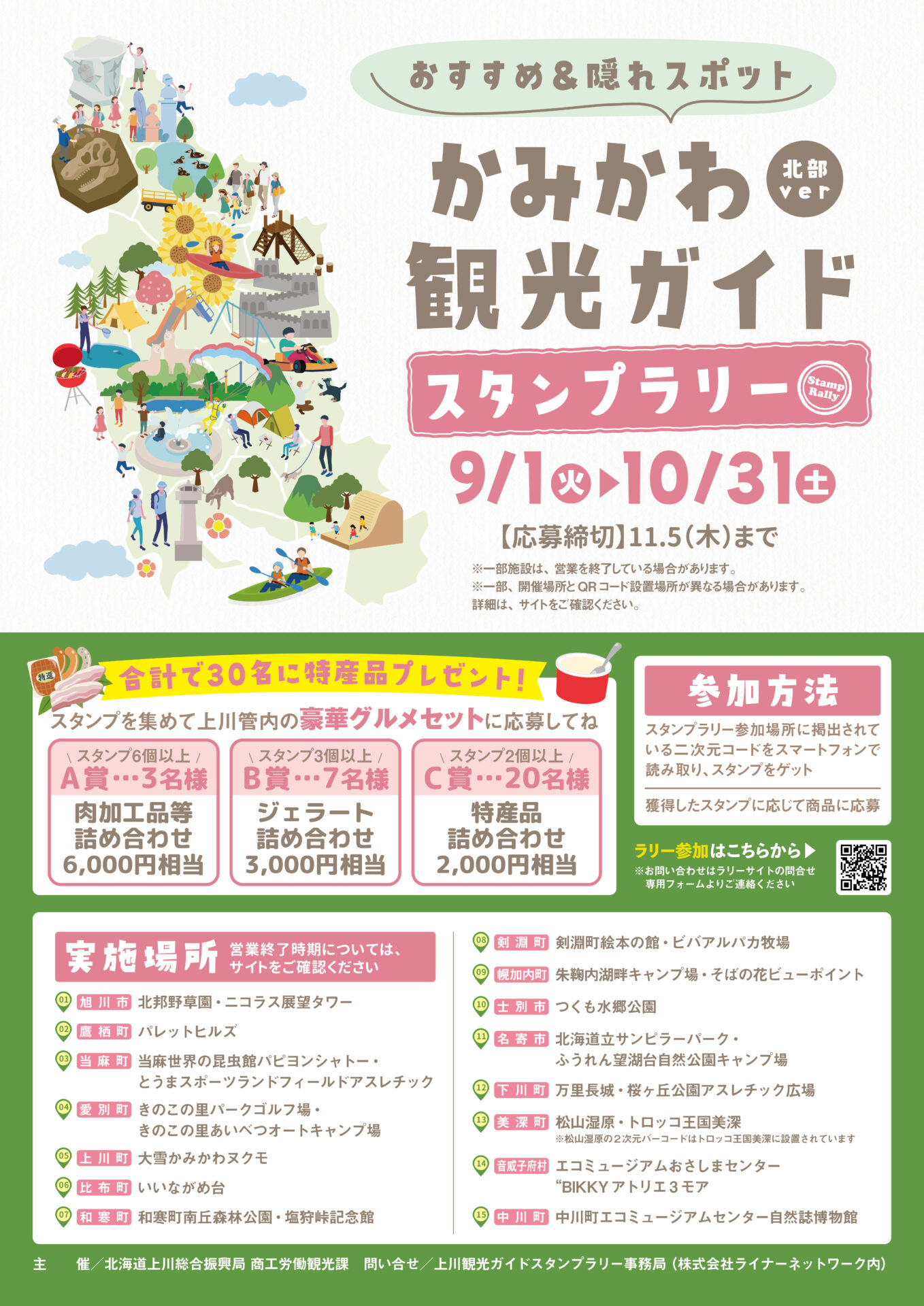 かみかわ観光ガイド モバイルスタンプラリー